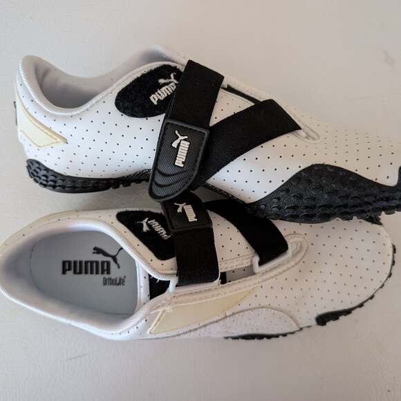 Puma Mostro Perf Perforated White Black Sneakers - Picture 1 of 11